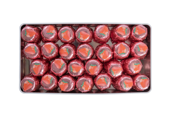 Dose M - Chocoköpfli Erdbeere - 26 Stück