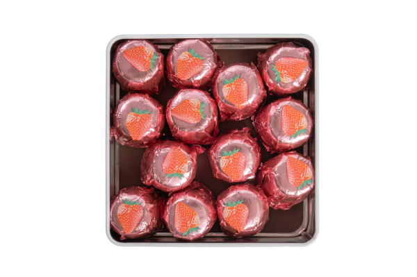 Dose S - Chocoköpfli Erdbeere - 13 Stück